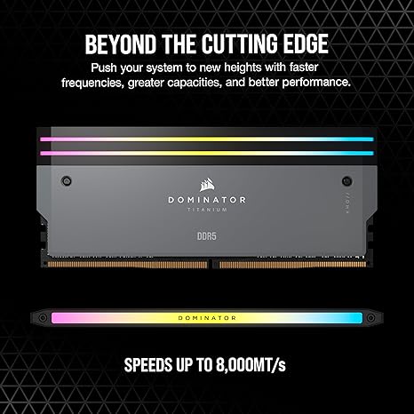 Corsair Dominator Titanium 32GB (2x16GB) DDR5 Memory Kit Corsair Dominator Titanium 32GB (2x16GB) DDR5 Memory Kit